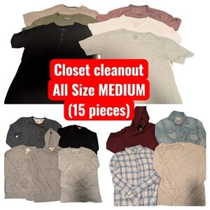 Mens Lot-American Eagle,Kenneth Cole,Hollister, Banana Republic & more MEDIUM